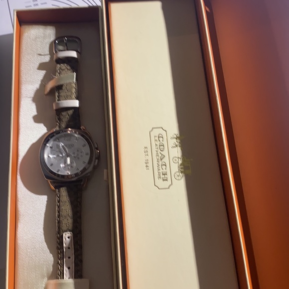 Coach Monogram Leather Watch - Picture 3 of 8